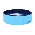 Free Standing Pet Bath Tubs , Blue Inflatable Pvc Pool For Dog
